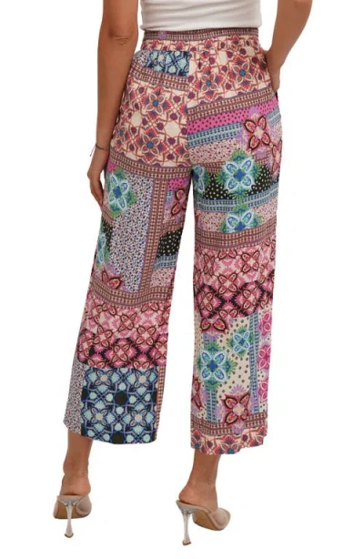Sunny Leigh Crop Pull-on Pants In Multi