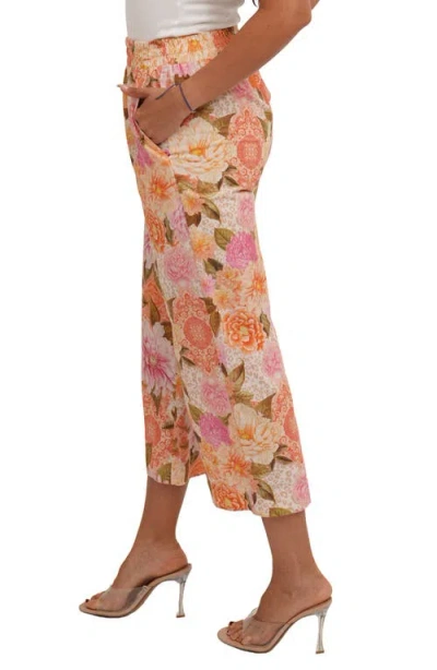 Sunny Leigh Crop Pull-on Pants In Multi