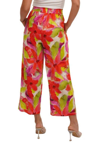 Sunny Leigh Crop Pull-on Pants In Multi