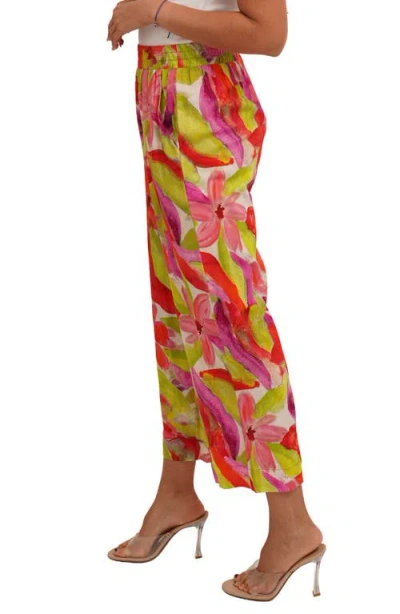 Sunny Leigh Crop Pull-on Pants In Multi