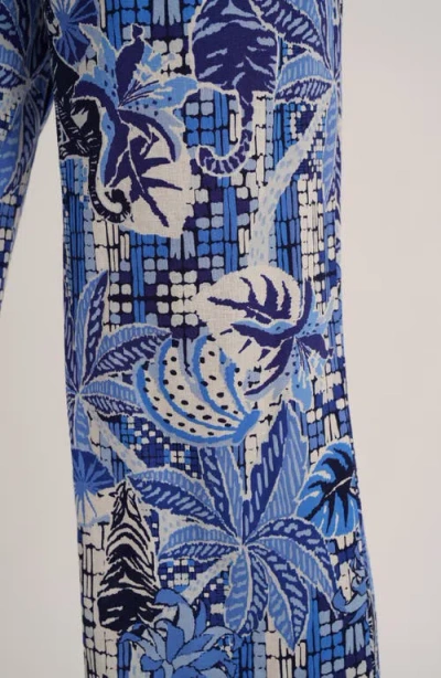 Sunny Leigh Crop Pull-on Pants In Blue