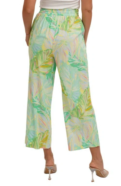 Sunny Leigh Crop Pull-on Pants In Pink