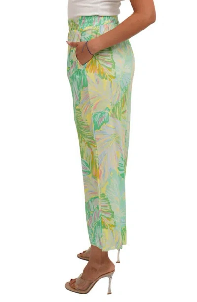 Sunny Leigh Crop Pull-on Pants In Pink