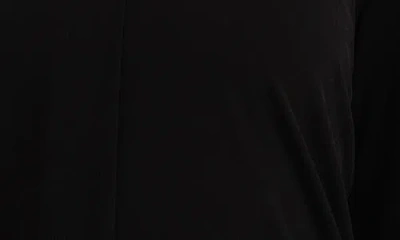 Sunny Leigh Solid V-neck Top In Black