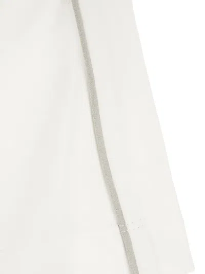 Panicale Piped-trim T-shirt In White