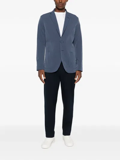 Herno Notched-lapel Blazer In Blue
