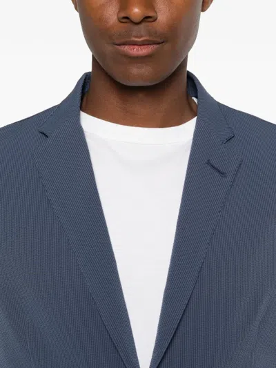 Herno Notched-lapel Blazer In Blue
