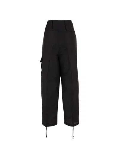 Niccolò Pasqualetti Panelled Drawstring Pants In Black