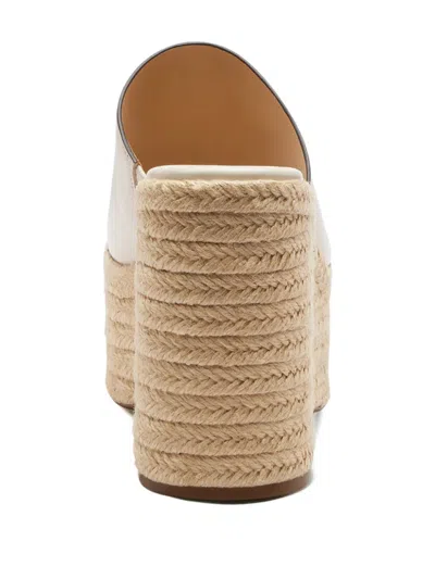 Coach Logo-plaque Wedge Espadrilles In Multi