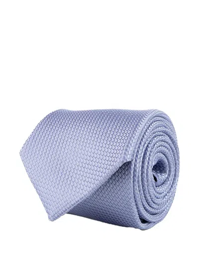 Corneliani Textured Tie In Blue