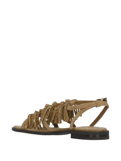 Ash Panic Flat Sandals In Multi
