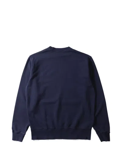 Edmmond Studios Duck-patch Sweatshirt In Blue