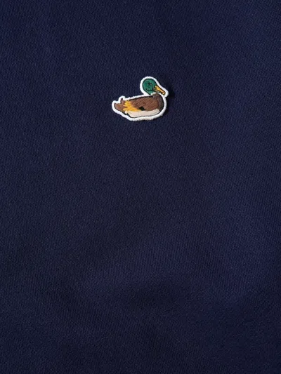 Edmmond Studios Duck-patch Sweatshirt In Blue