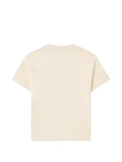 Palm Angels Regular Logo T-shirt In Neutral