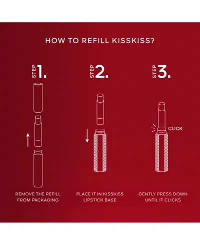 Guerlain 196 Daisy Rose Kisskiss Honey-infused Intense Lipstick Refill 1.85g In Transparent