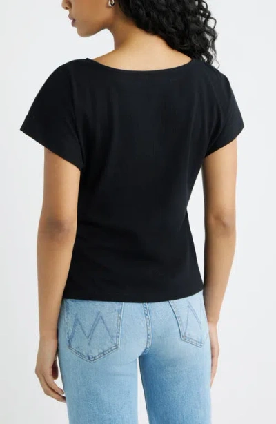 Open Edit Asymmetric T-shirt In Black