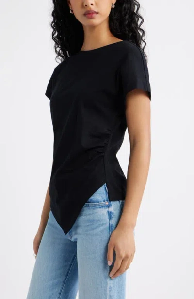 Open Edit Asymmetric T-shirt In Black
