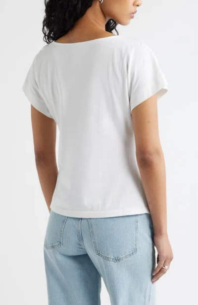 Open Edit Asymmetric T-shirt In White