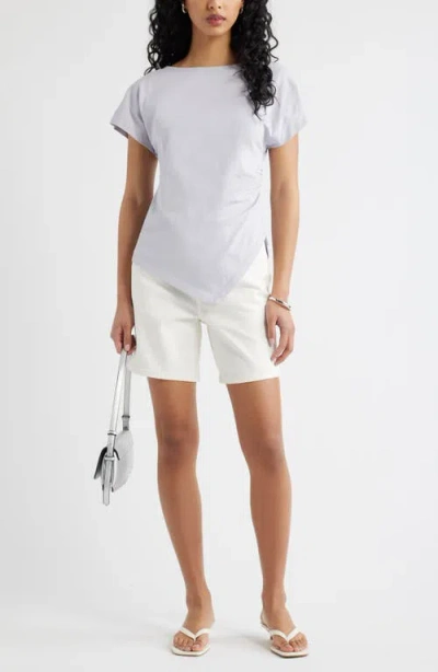 Open Edit Asymmetric T-shirt In White