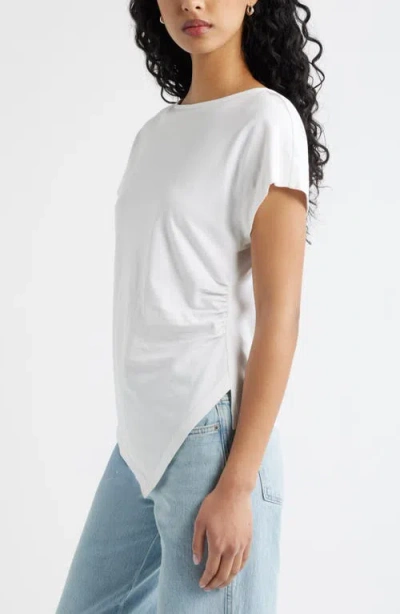 Open Edit Asymmetric T-shirt In White