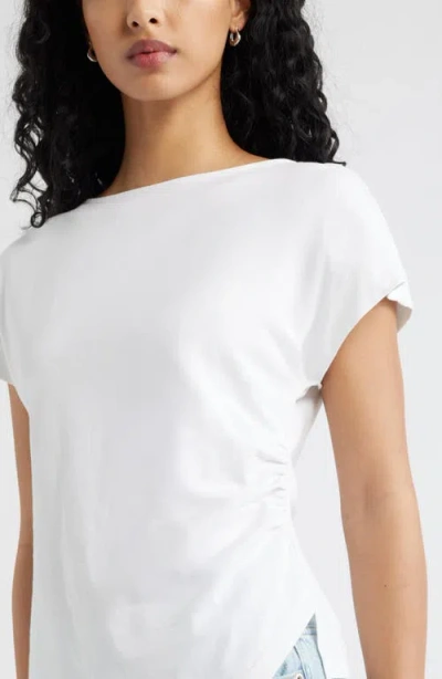 Open Edit Asymmetric T-shirt In White