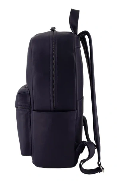 Vince Cavalor Leather Backpack In Blue