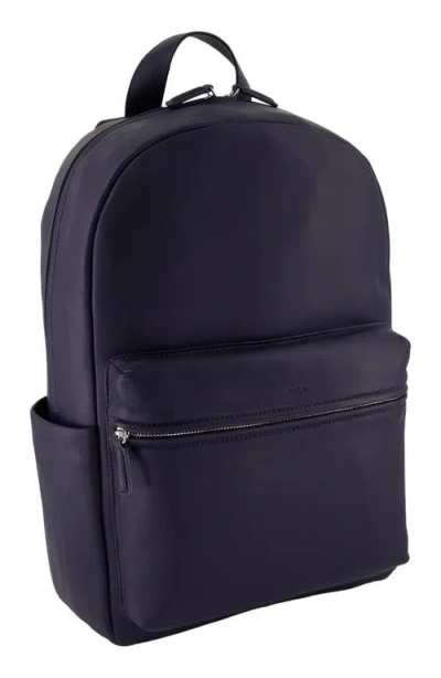 Vince Cavalor Leather Backpack In Blue