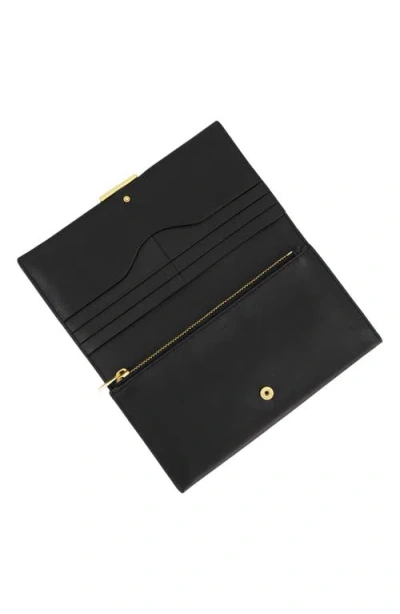 Vince Continental Nappa Leather Wallet In Pattern