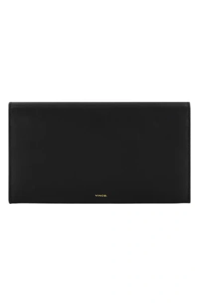 Vince Continental Nappa Leather Wallet In Pattern