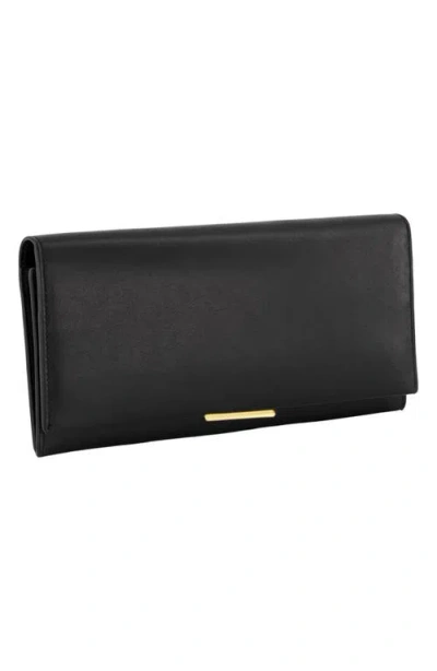 Vince Continental Nappa Leather Wallet In Pattern
