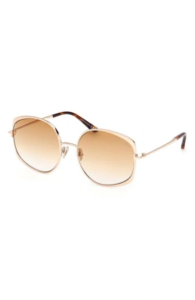 Tom Ford Abbey 58mm Geometric Sunglasses