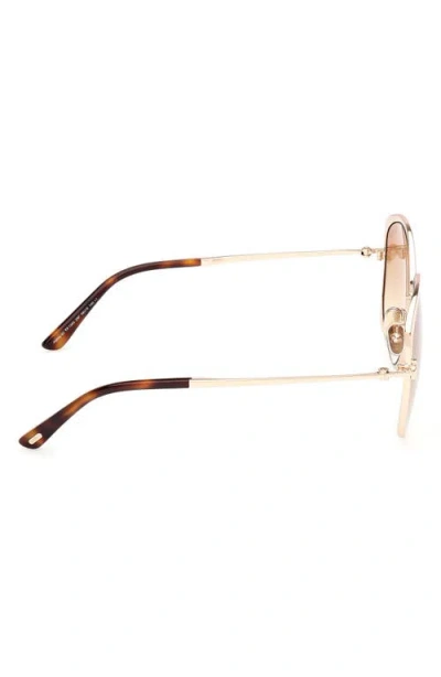 Tom Ford Abbey 58mm Geometric Sunglasses