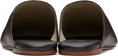 A.p.c. Leather Mules In Black