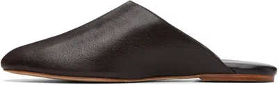 A.p.c. Leather Mules In Black