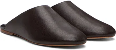 A.p.c. Leather Mules In Black