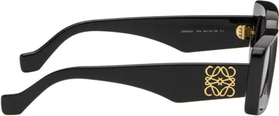 Loewe Black Rectangular Sunglasses In Neutral