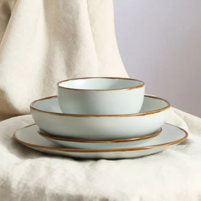 Stone Lain Brasa Stoneware 16-piece Dinnerware Set In Green