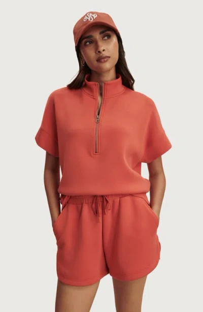 Varley Coulter Drawstring-waist Shorts In Orange