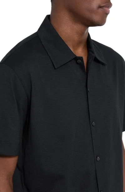 Theory Regal Merino Relaxed Button Down In Brown