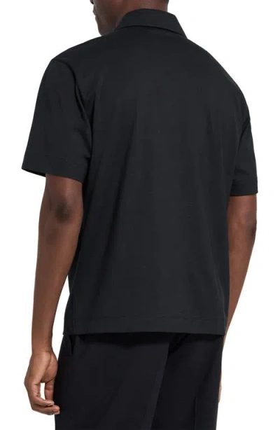 Theory Regal Merino Relaxed Button Down In Brown