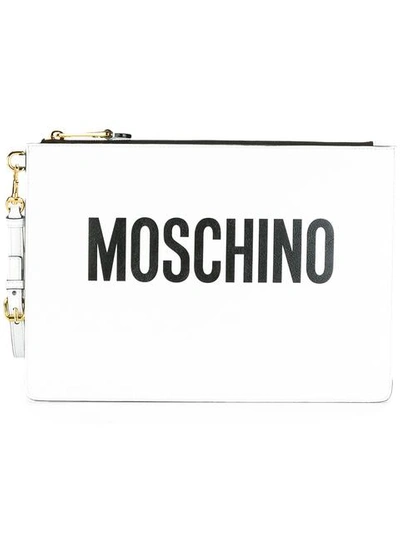 Moschino Logo Clutch In 1001c