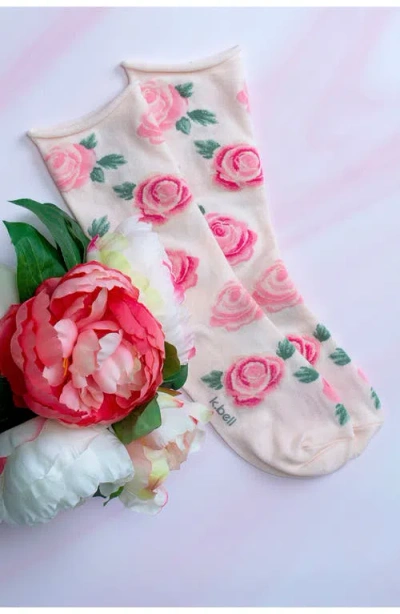 K. Bell Socks K Bell Socks Rose Blooms Assorted 2-pack Crew Socks In Multi