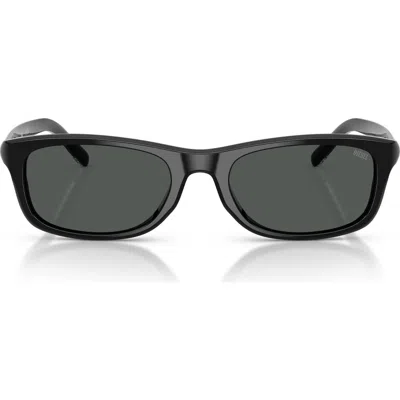 Diesel ® 54mm Rectangular Sunglasses In Black