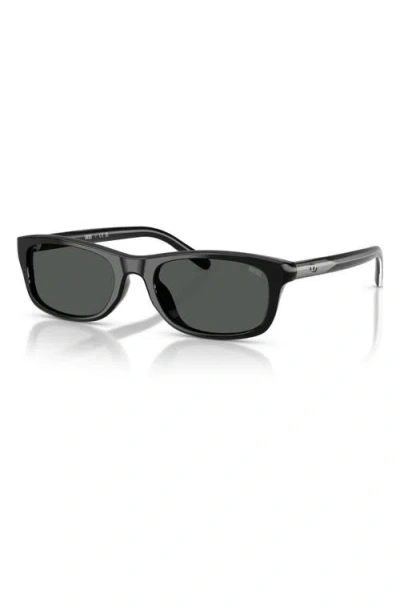 Diesel ® 54mm Rectangular Sunglasses In Black
