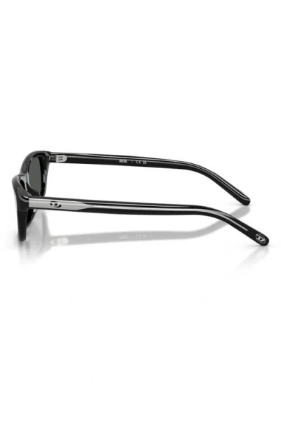 Diesel ® 54mm Rectangular Sunglasses In Black