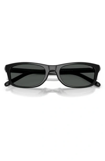 Diesel ® 54mm Rectangular Sunglasses In Black