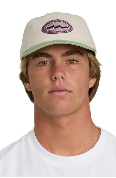 Billabong Throwback Logo Patch Baseball Cap In Neutral