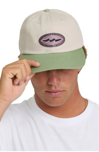 Billabong Throwback Logo Patch Baseball Cap In Neutral