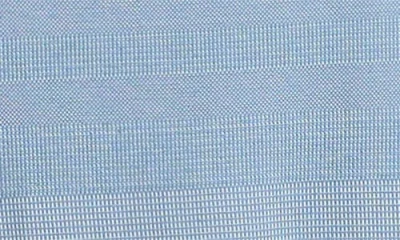 Bugatchi Textured Stripe Johnny Collar Polo In Blue