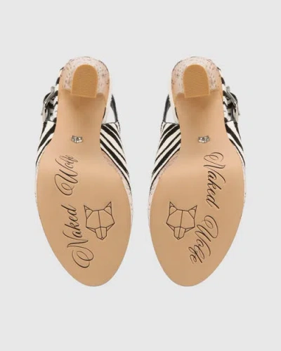 Naked Wolfe Rare Zebra Pony In Brown